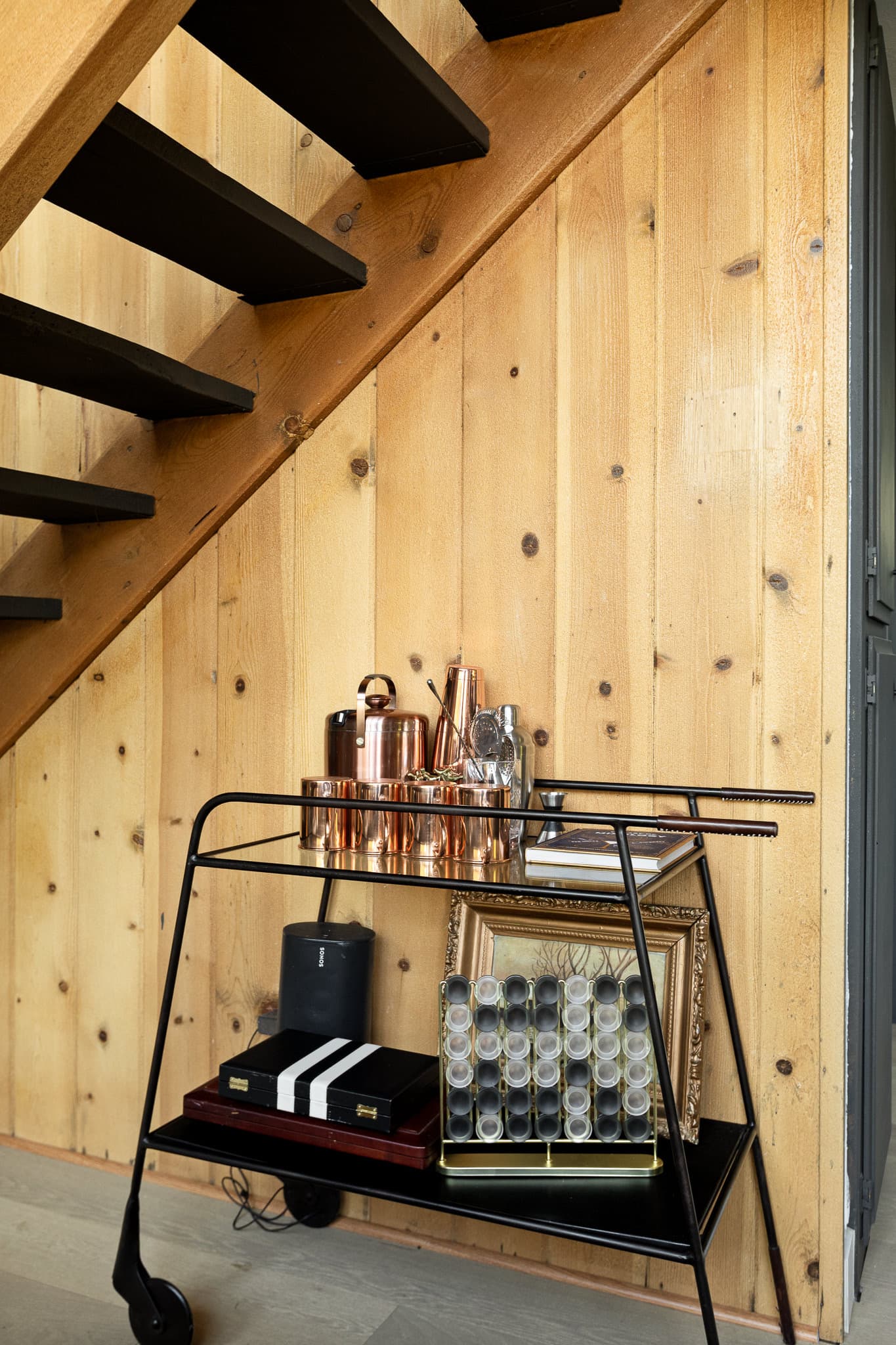 Loft bedroom with mountain views