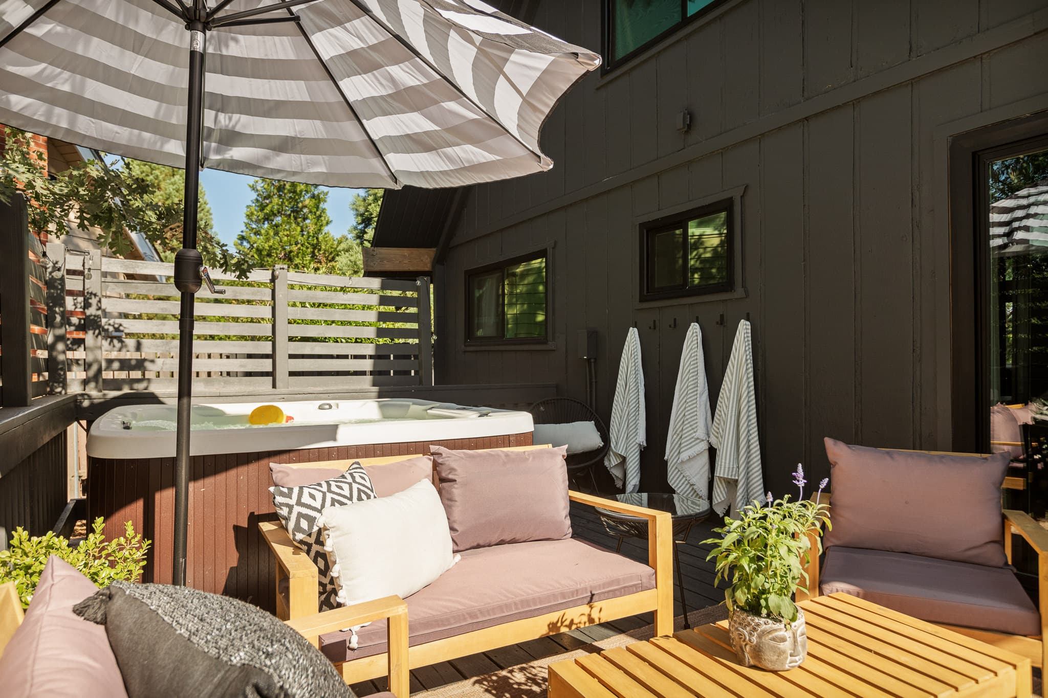 Modern bathroom with luxury finishes