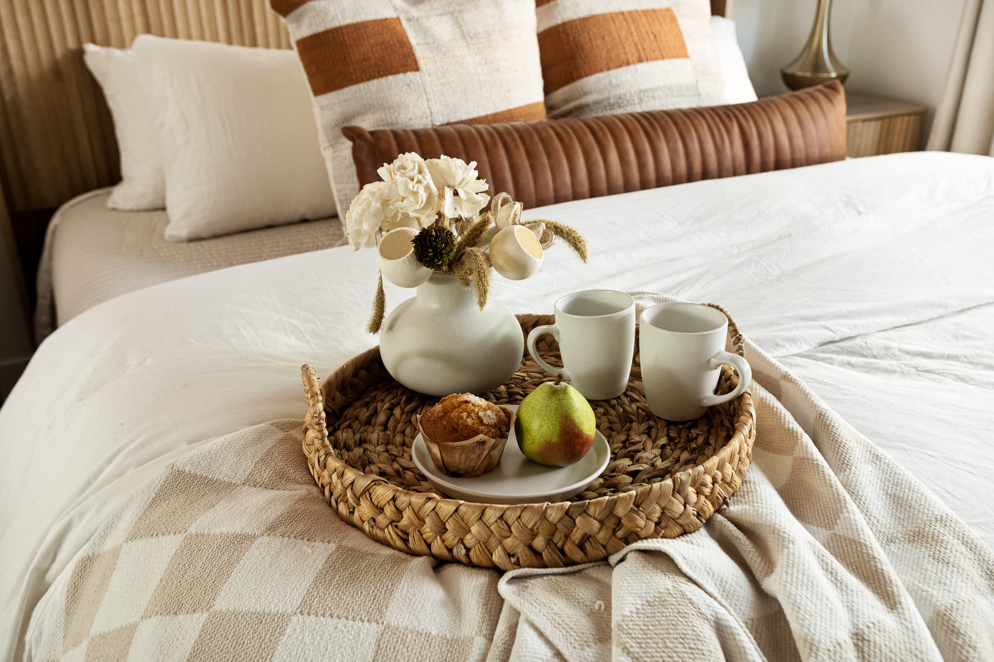 A-frame living room from above