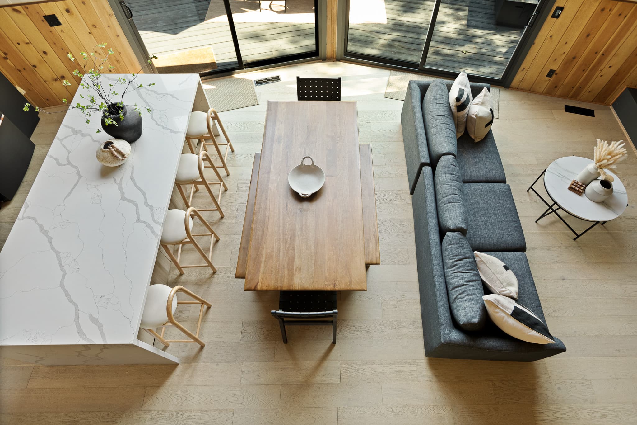 Barrel sauna exterior