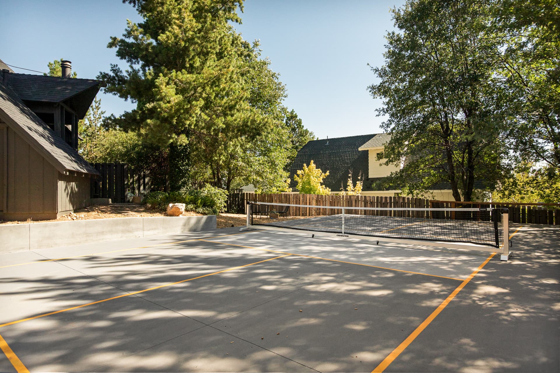 Private pickleball court